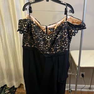 Woman’s plus size gown.